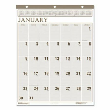 HOUSE OF DOOLITTLE Doolittle, RECYCLED LARGE PRINT MONTHLY WALL CALENDAR, LEATHERETTE BINDING, 20 X 26, 2021 380